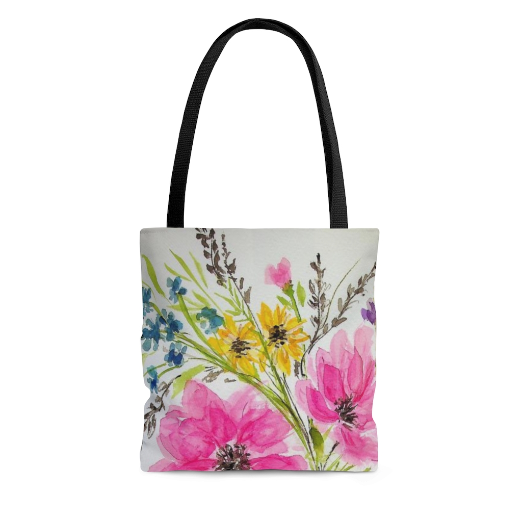 Spring Floral Tote Bag - Image 3