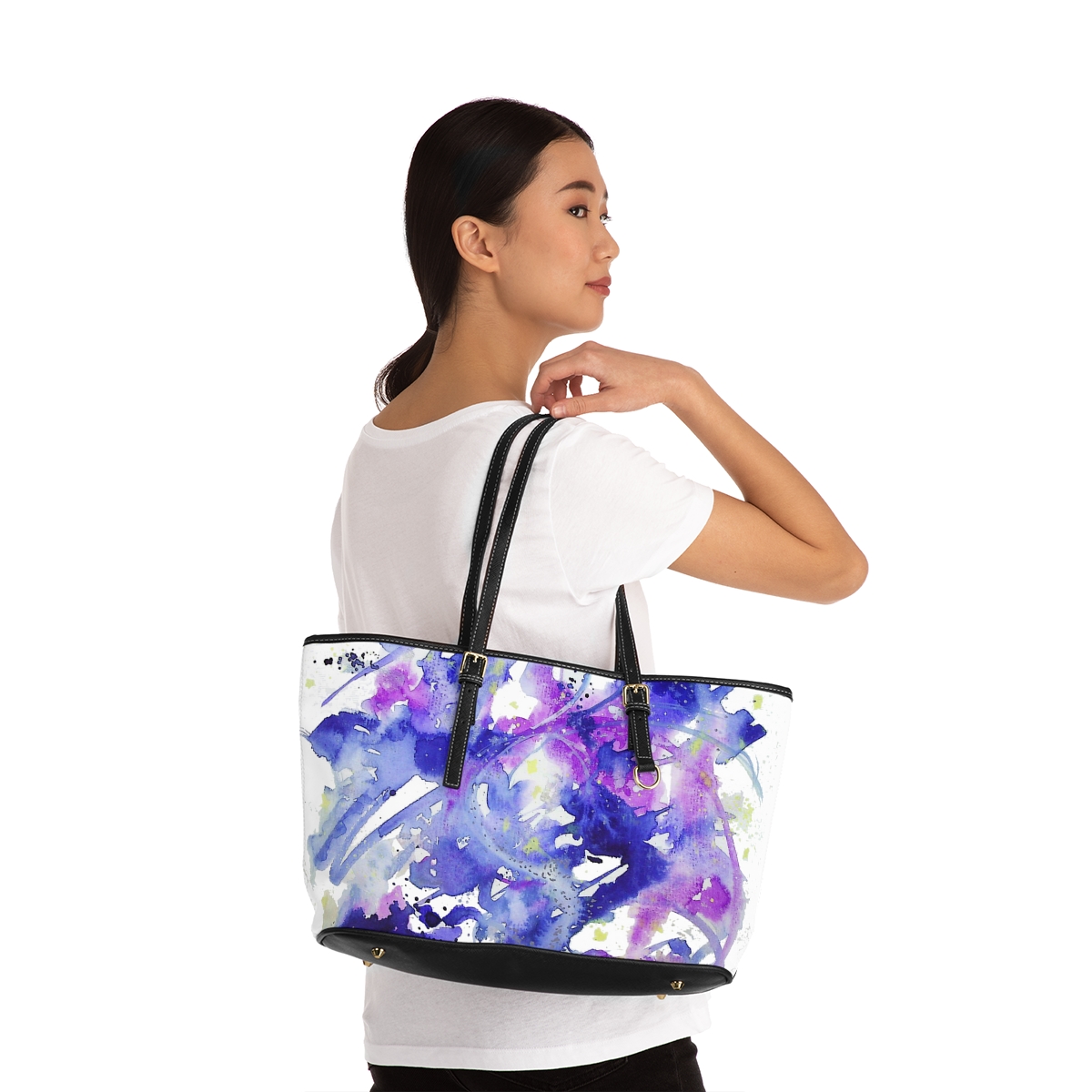 Blue Abstract Travel Bag - Image 4