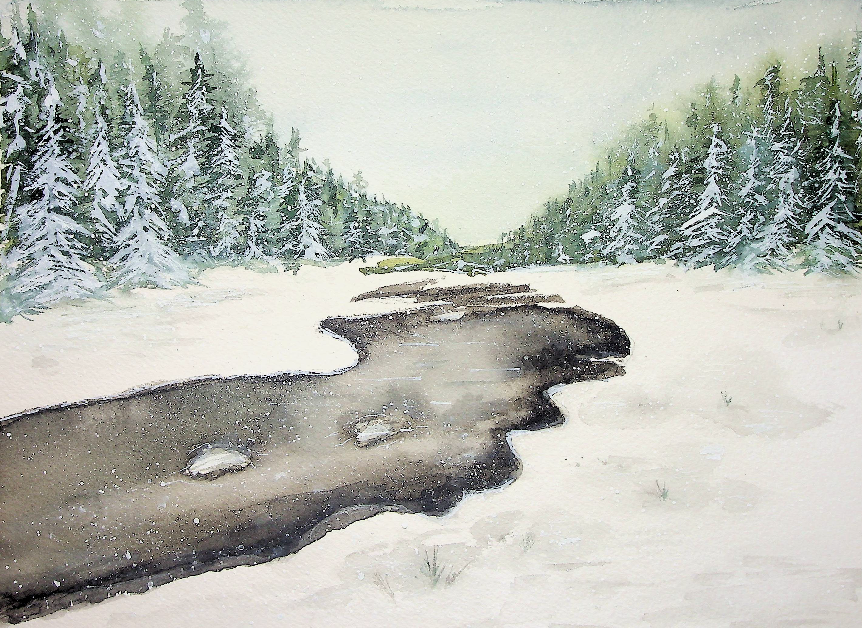 Snowy Stream - Image 2