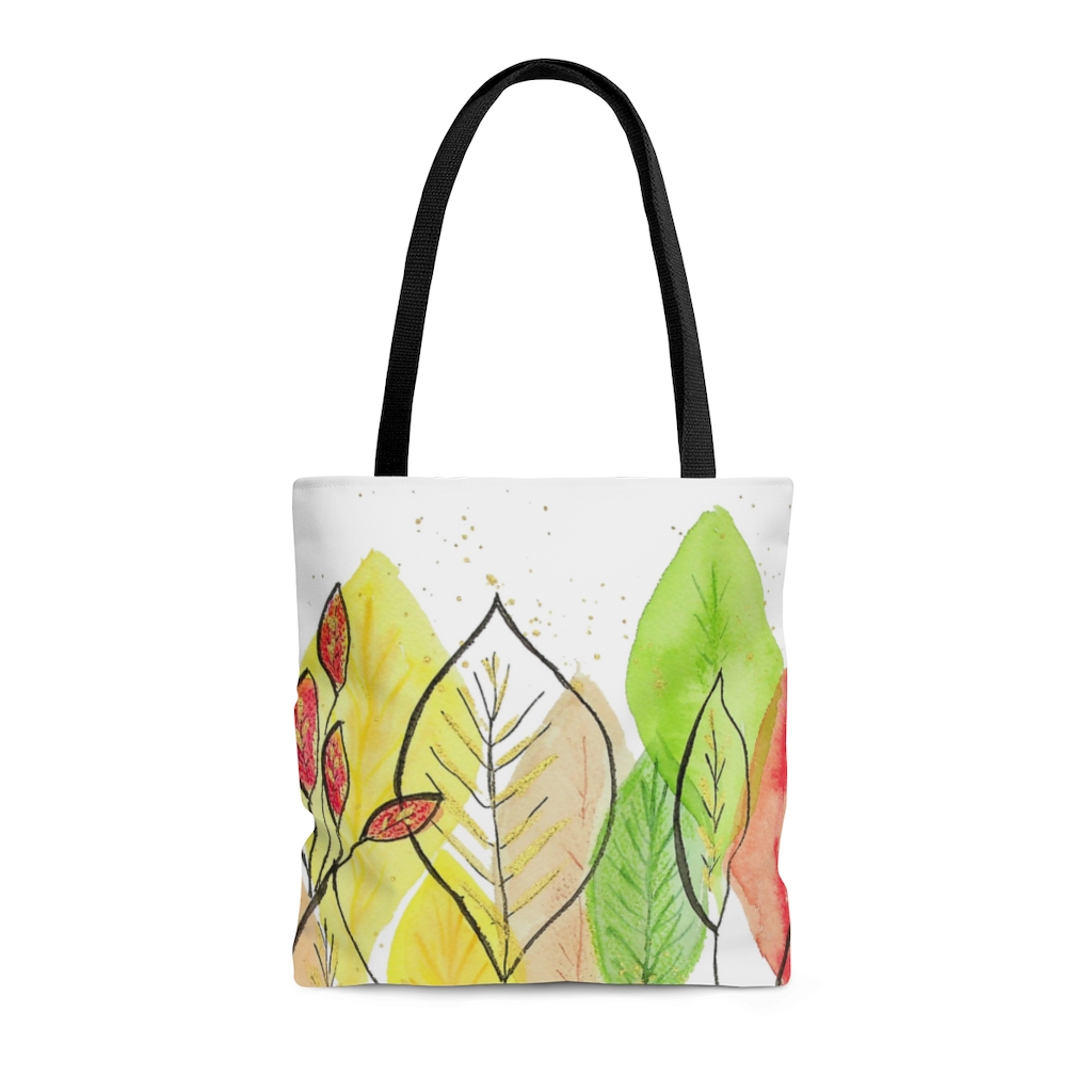 Mid-Century Modern Autumn Leaves Tote Bag - Image 6