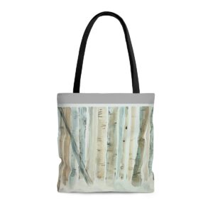 Winter Birch Forest Tote Bag