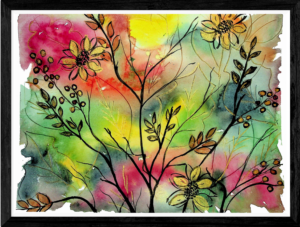 Colorful Tree and Leaves MCM Style
