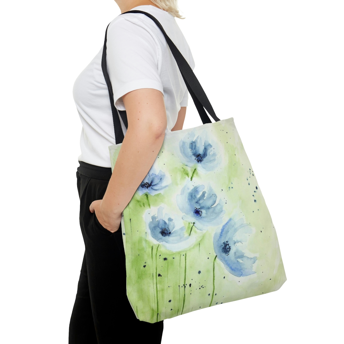 Blue Poppies Tote Bag - Image 12