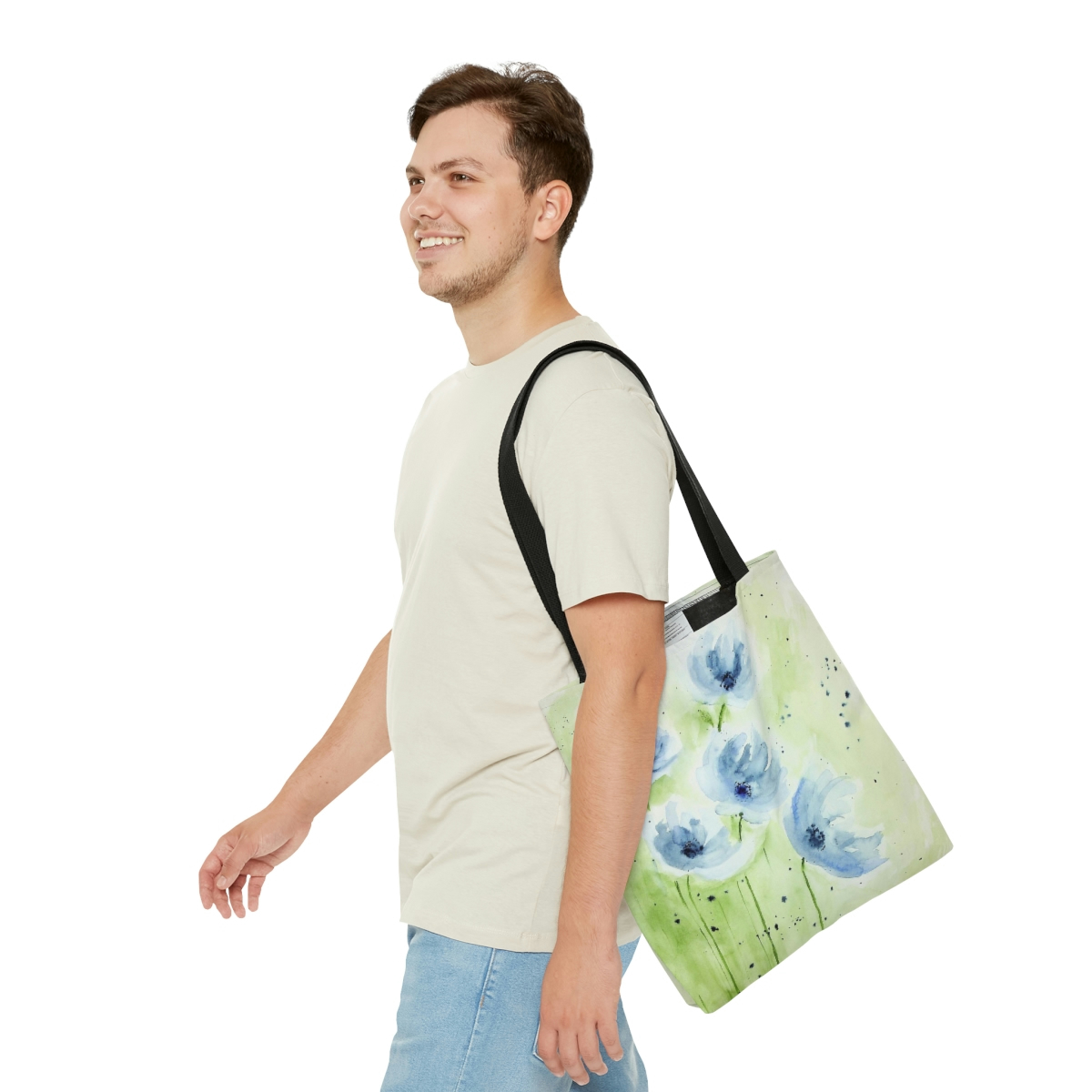 Blue Poppies Tote Bag - Image 3