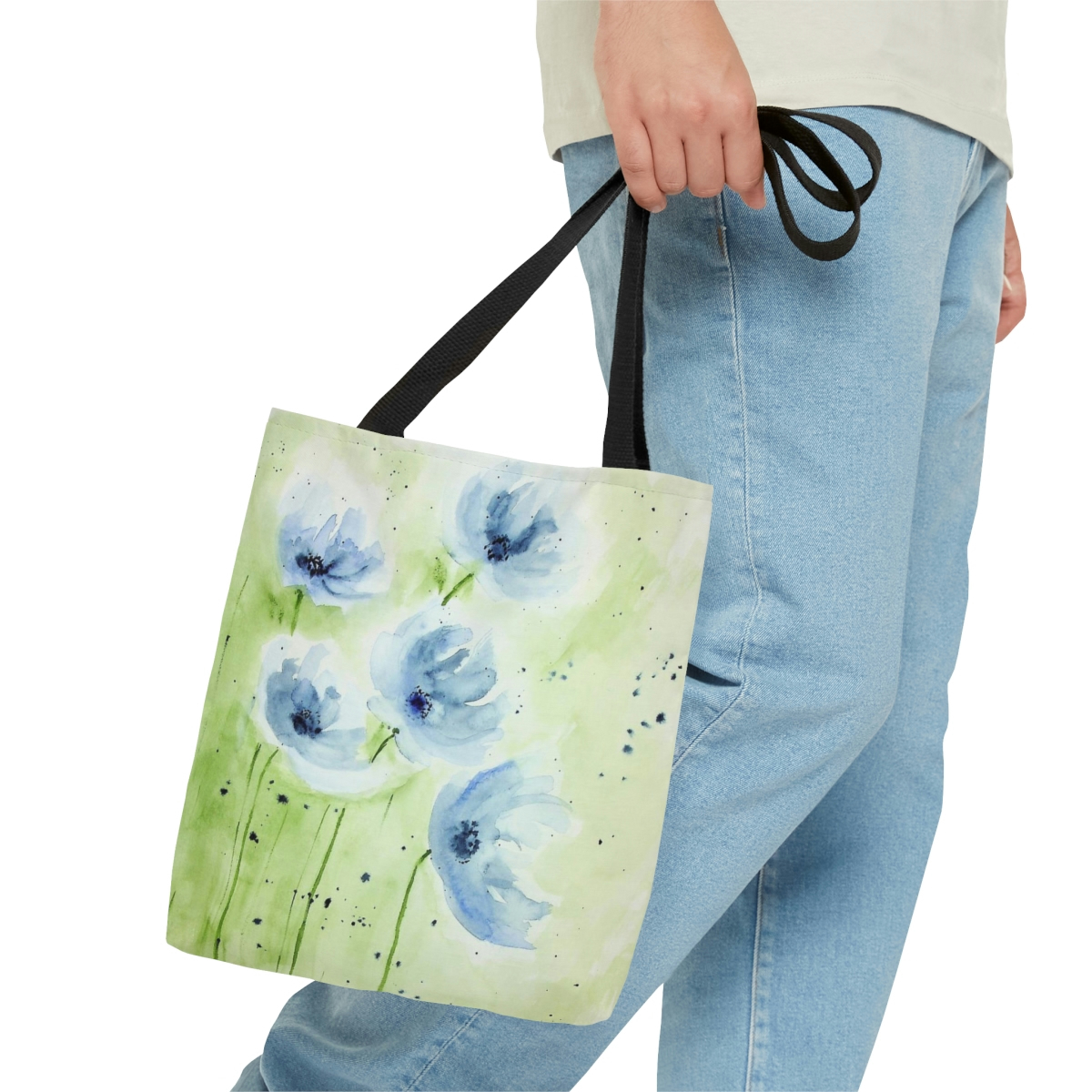 Blue Poppies Tote Bag - Image 8