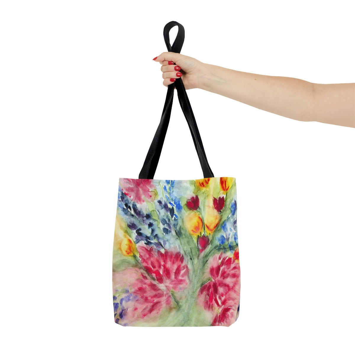 Abstract Floral Wash Tote Bag - Image 3