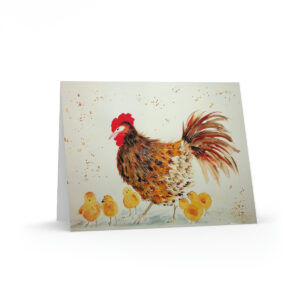 Mother Hen and Chicks Greeting Cards