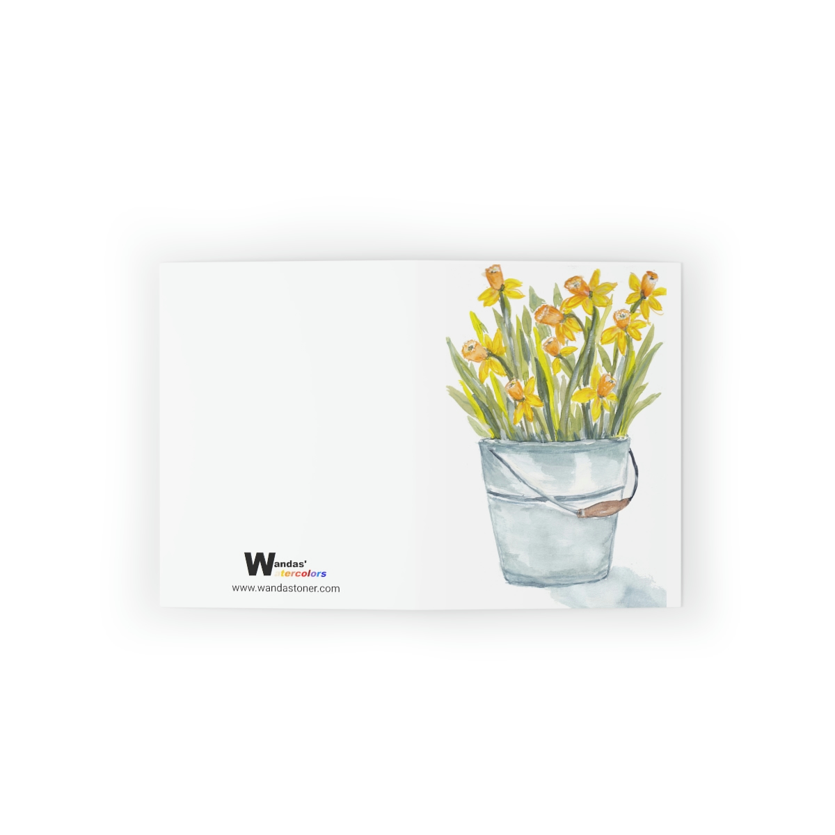 Daffodils Growing in a Pail - Greeting Cards - Image 14
