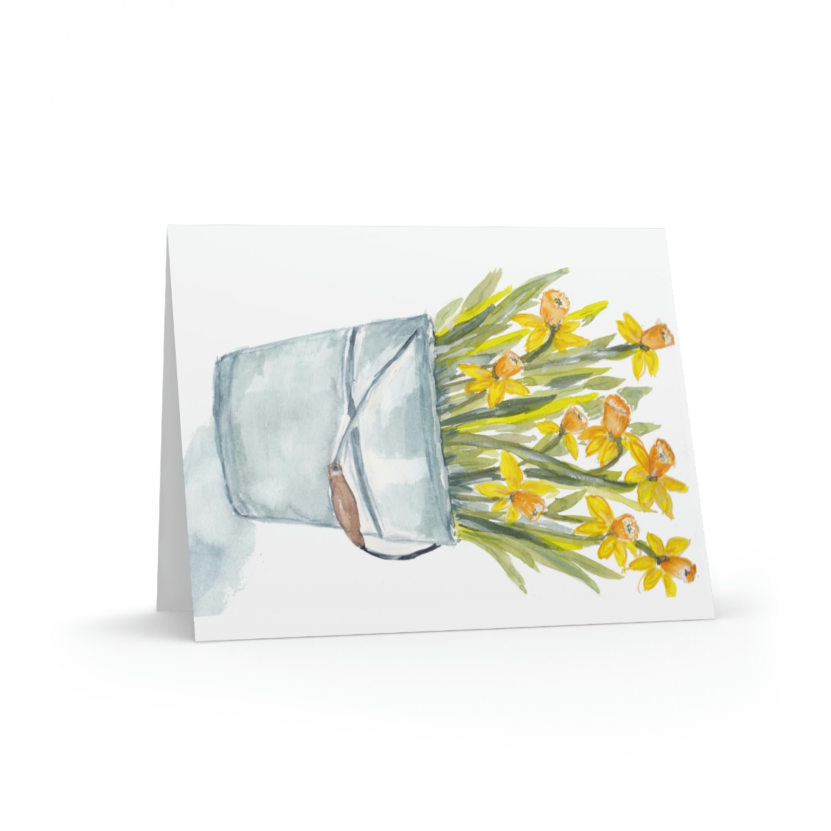 Daffodils Growing in a Pail - Greeting Cards - Image 20