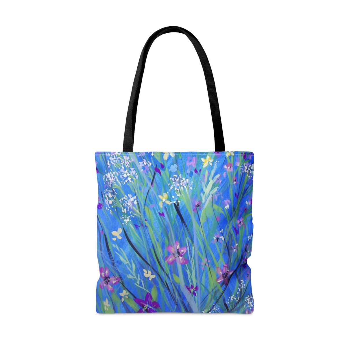 Wildflowers On Blue - Tote Bag - Image 10