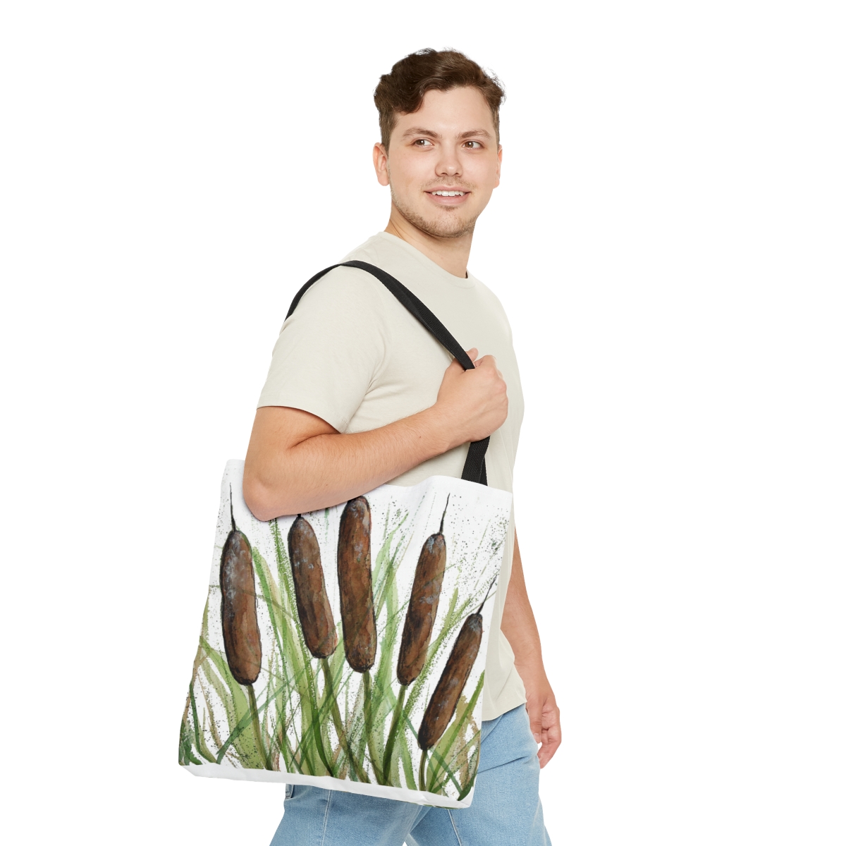 5 Cat Tails Tote Bag - Image 11