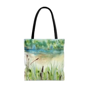 Cat Tail Marsh Tote Bag