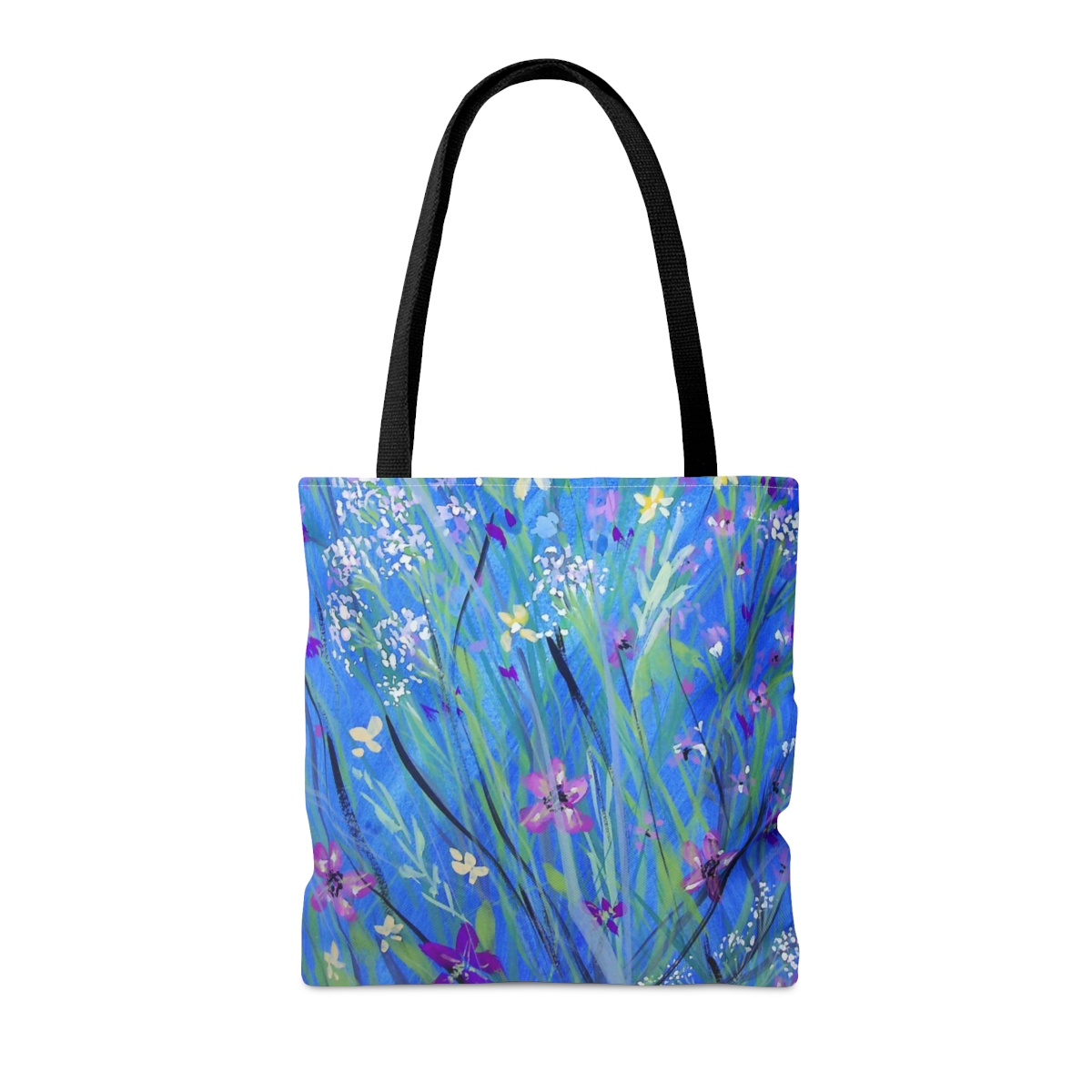 Wildflowers On Blue - Tote Bag - Image 6
