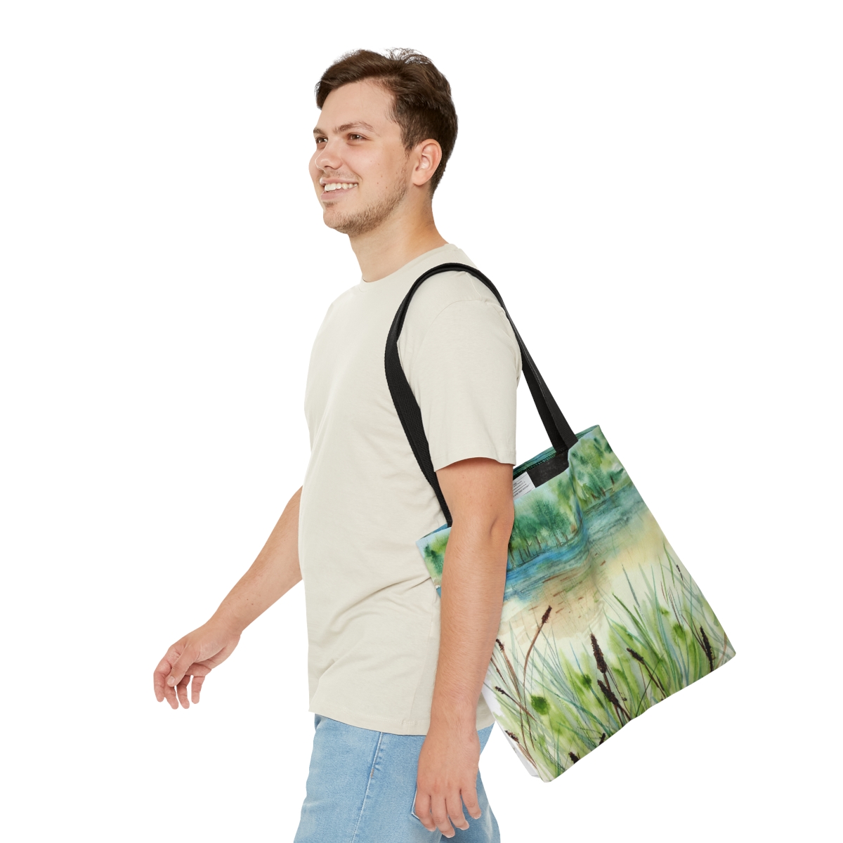 Cat Tail Marsh Tote Bag - Image 11
