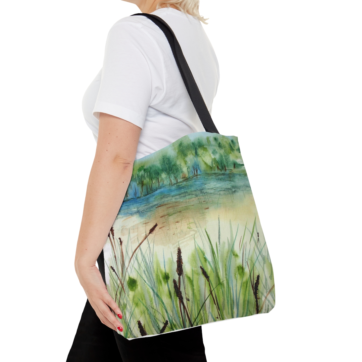 Cat Tail Marsh Tote Bag - Image 12