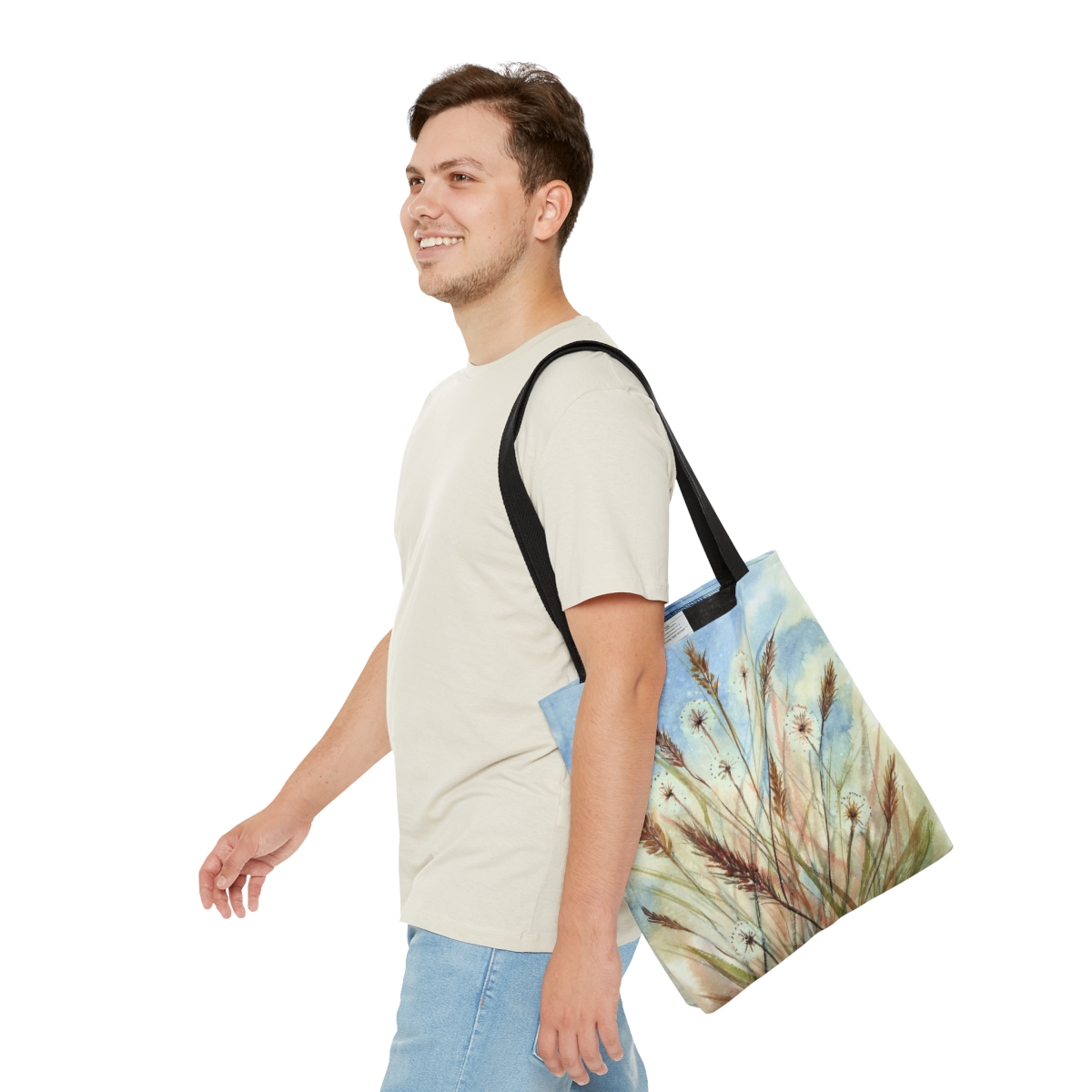 Dandelions and Wild Grass Tote Bag - Image 11