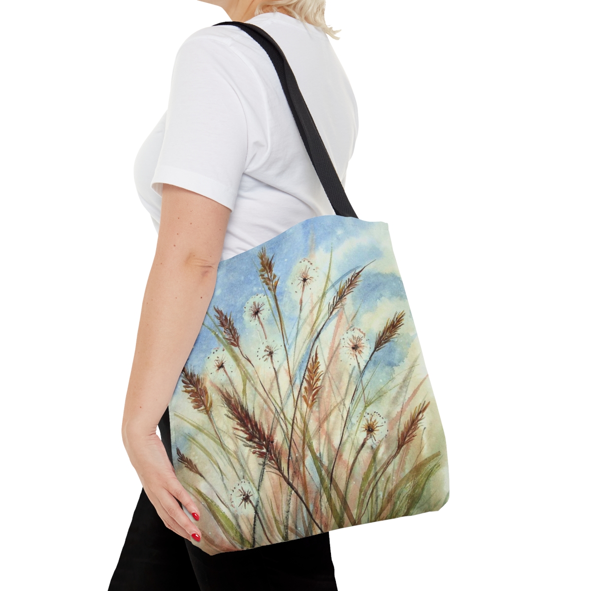 Dandelions and Wild Grass Tote Bag - Image 12