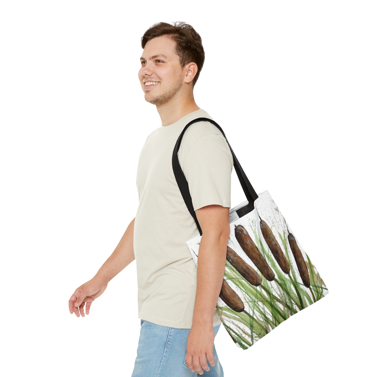 5 Cat Tails Tote Bag - Image 7