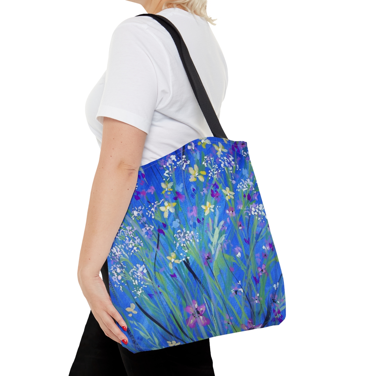 Wildflowers On Blue - Tote Bag - Image 8