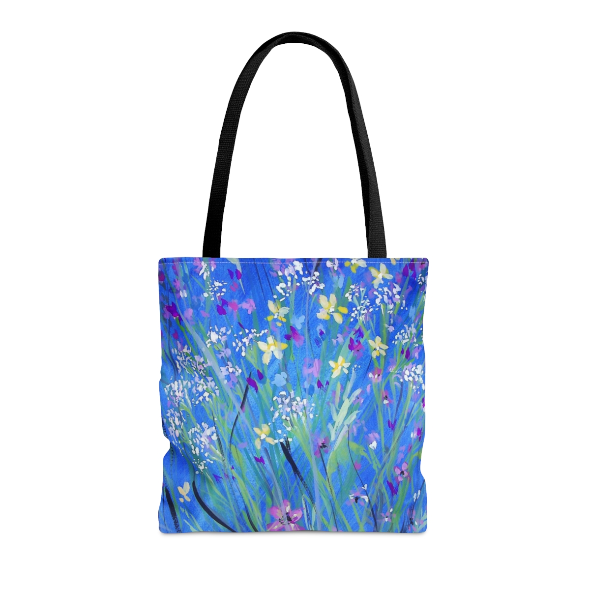 Wildflowers On Blue - Tote Bag - Image 5