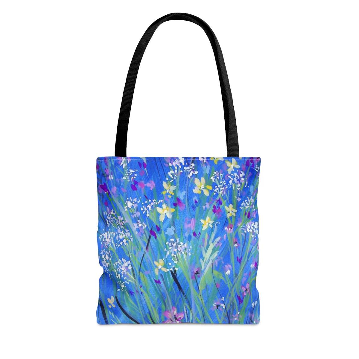 Wildflowers On Blue - Tote Bag - Image 2