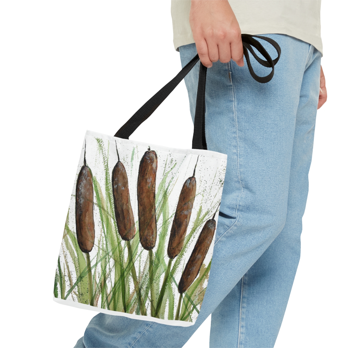 5 Cat Tails Tote Bag - Image 4