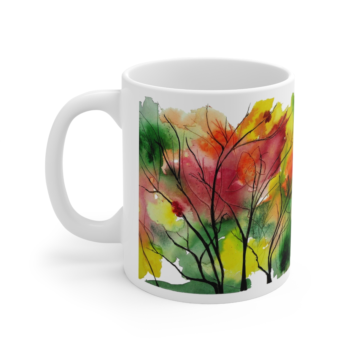Is It Leaves or Are They Trees Ceramic Mug 11oz - Image 2