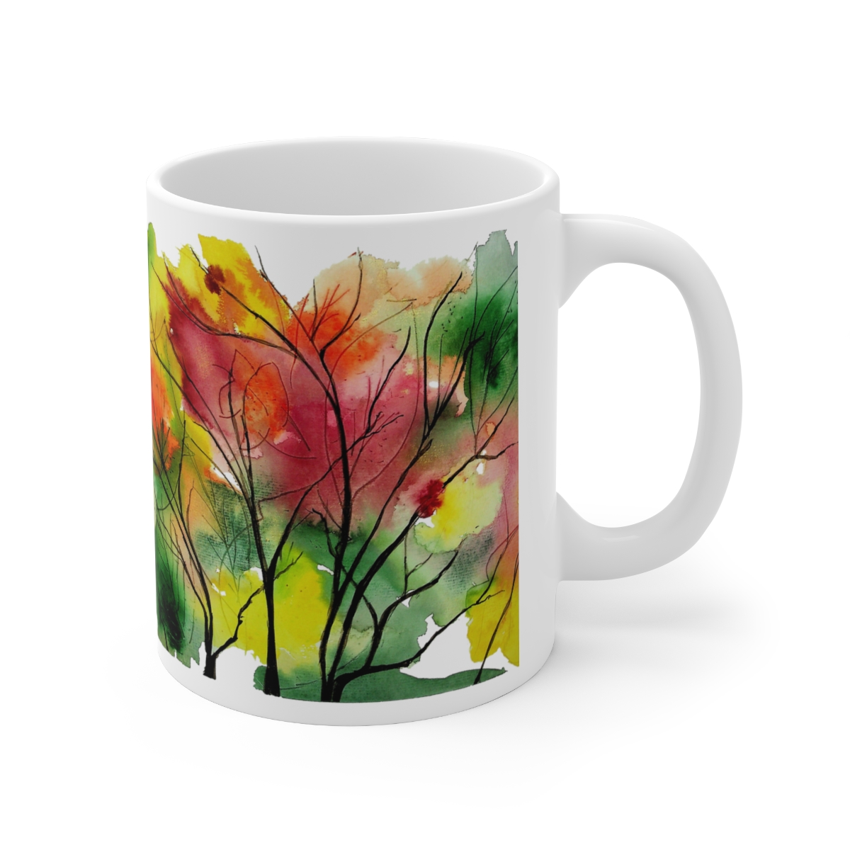 Is It Leaves or Are They Trees Ceramic Mug 11oz - Image 3