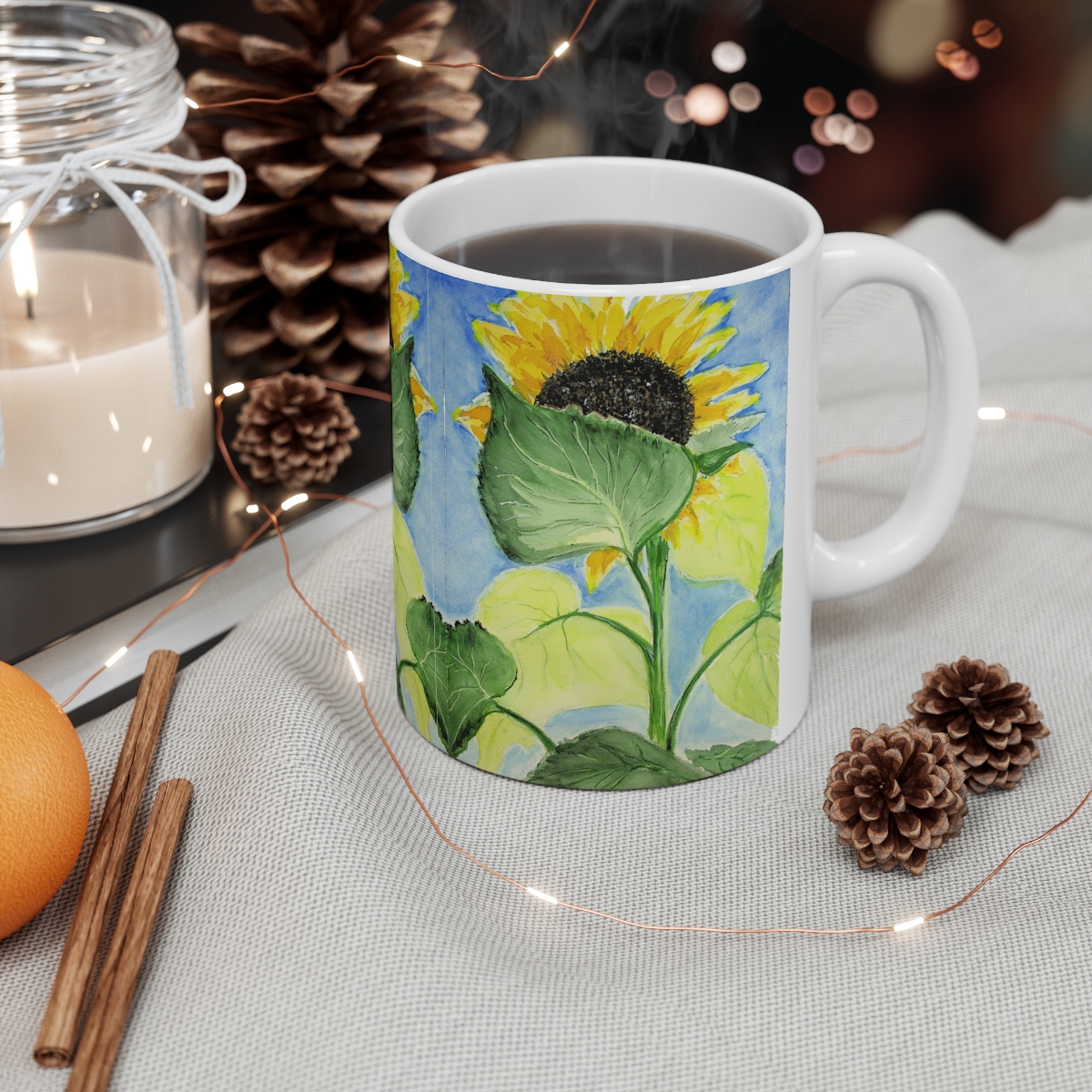 Keep Your Face to the Sun Ceramic Mug 11oz - Image 5