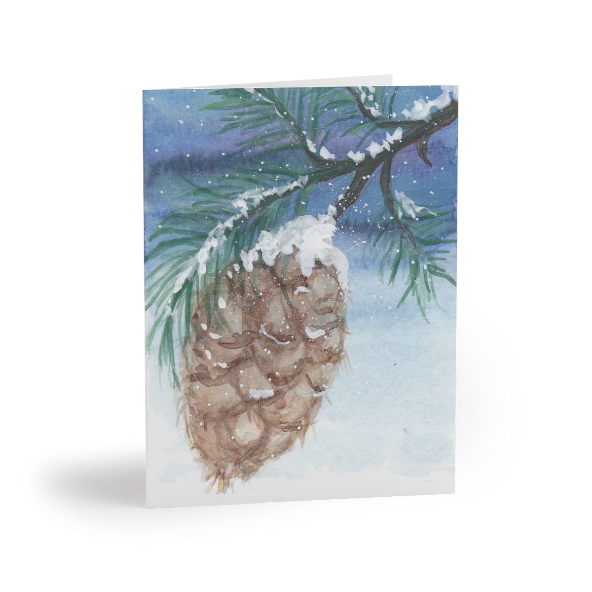Pine Cone in Snow - Image 5