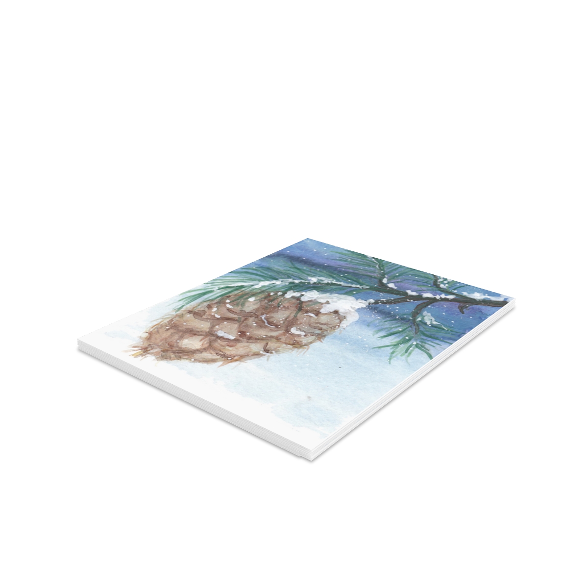 Pine Cone in Snow - Image 6
