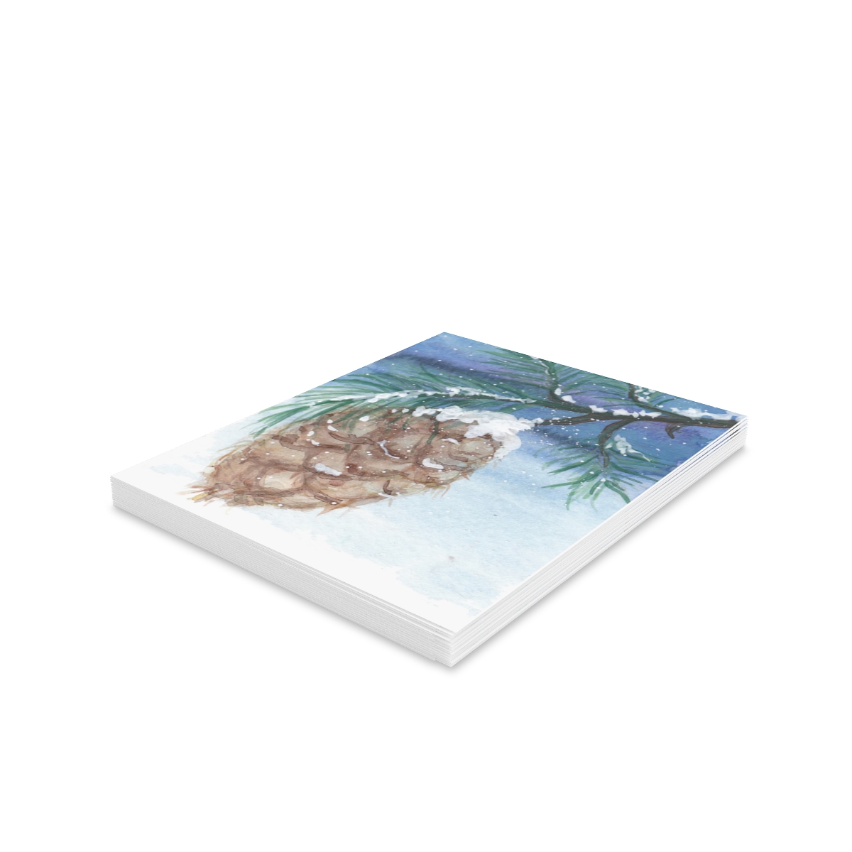 Pine Cone in Snow - Image 10