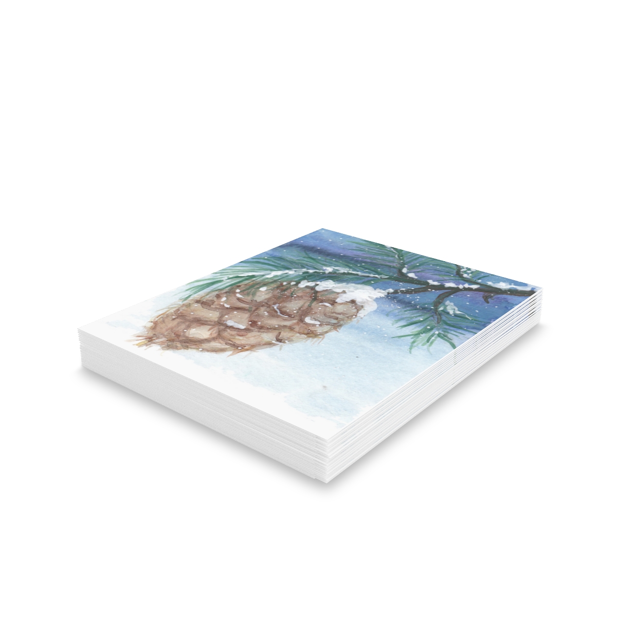Pine Cone in Snow - Image 2