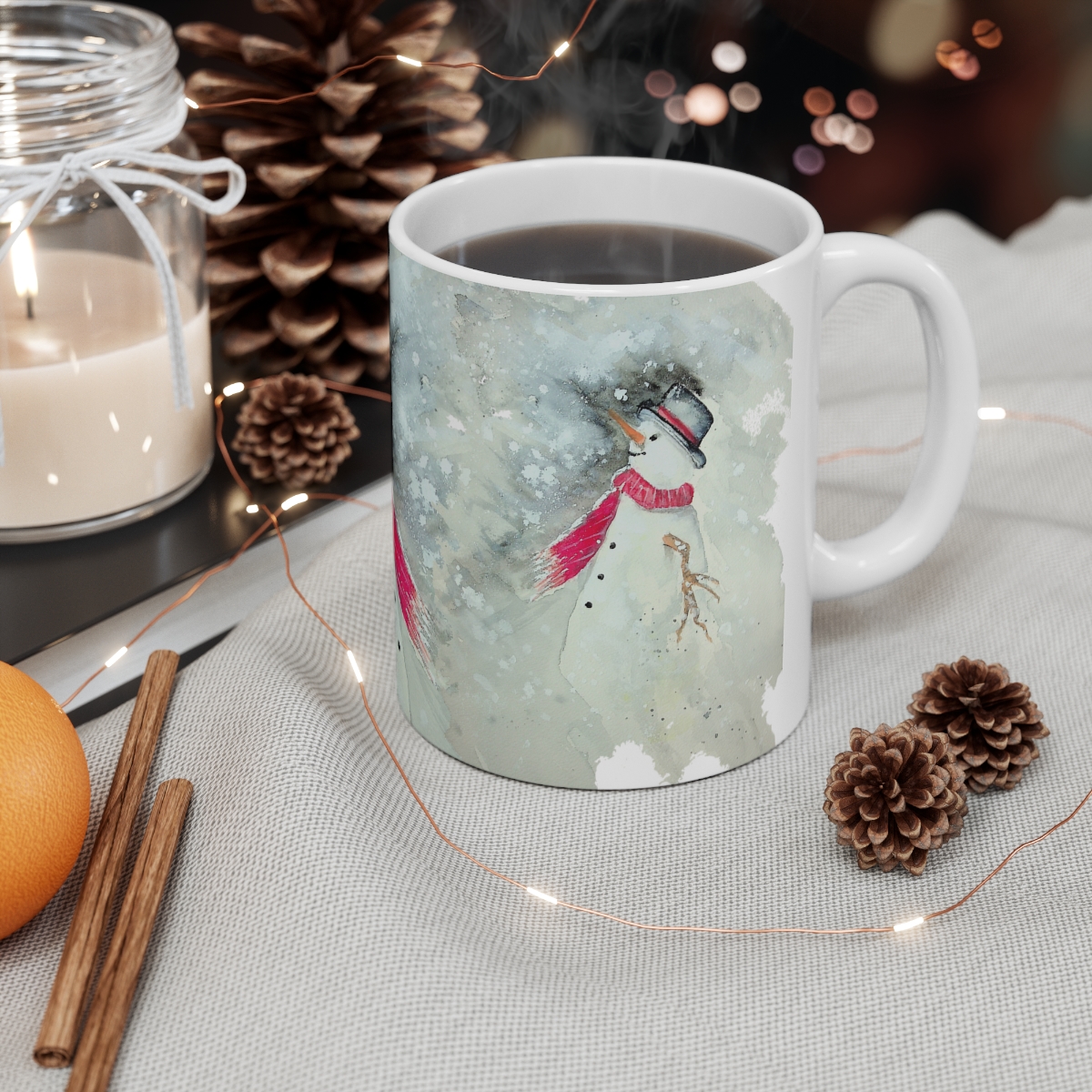 Snowmen Coffee Cup - Image 4