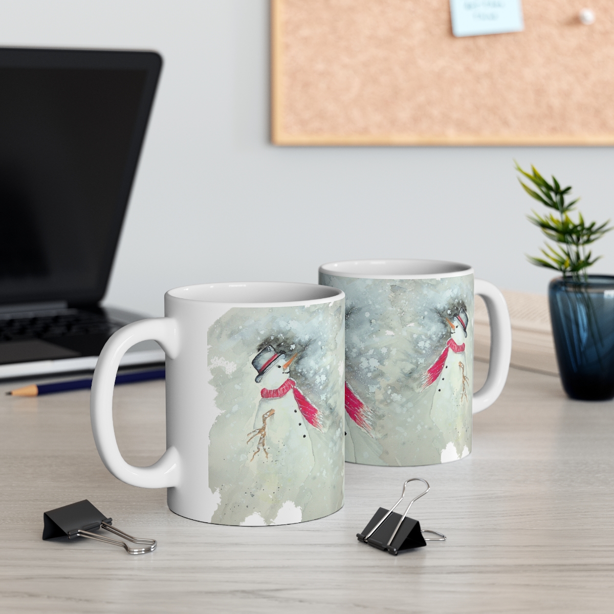 Snowmen Coffee Cup - Image 5