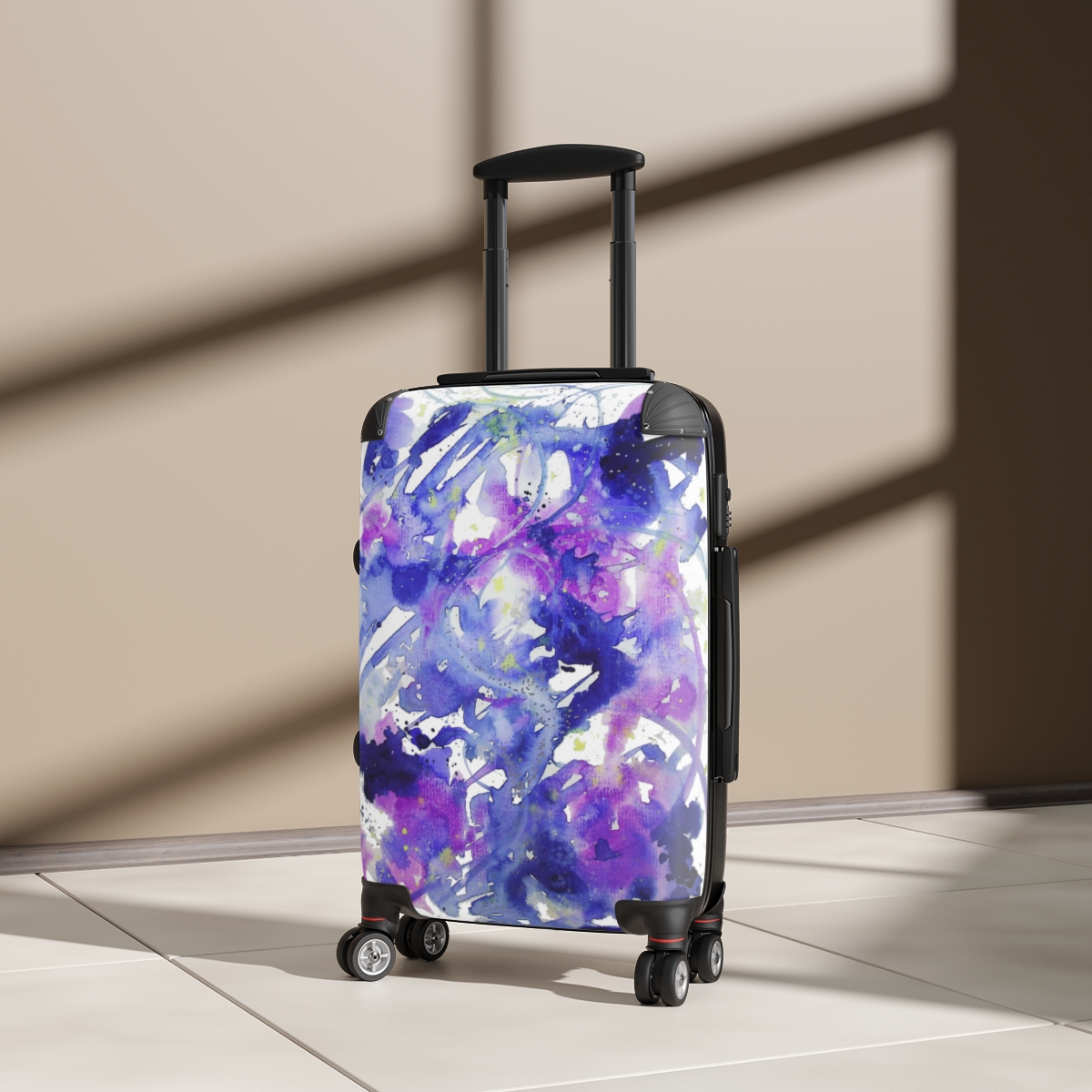 Blue Abstract Suitcase - Image 14