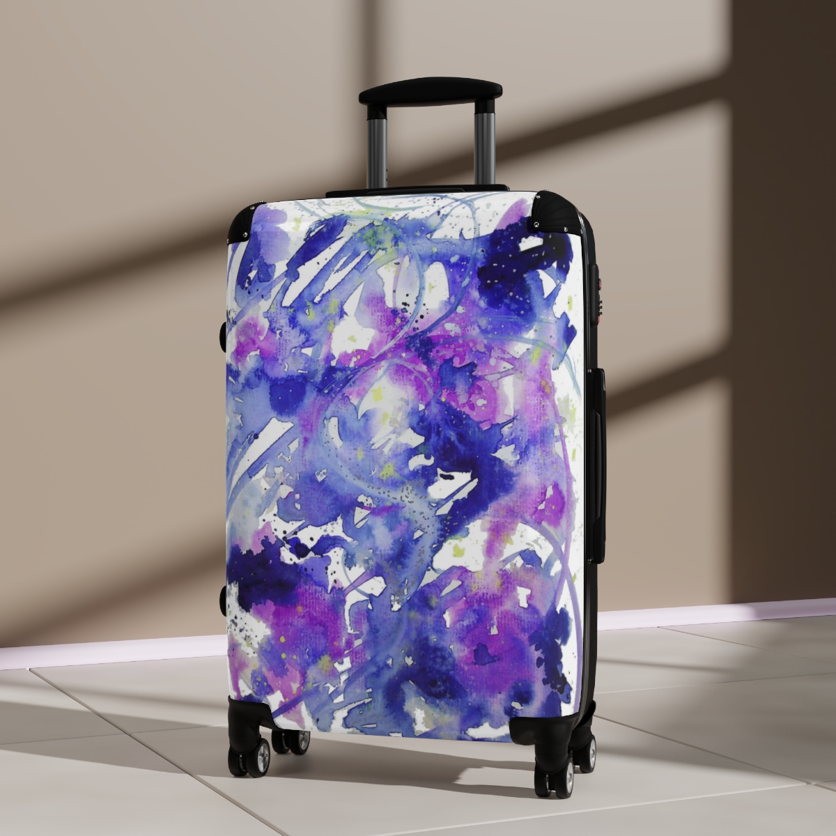 Blue Abstract Suitcase - Image 23