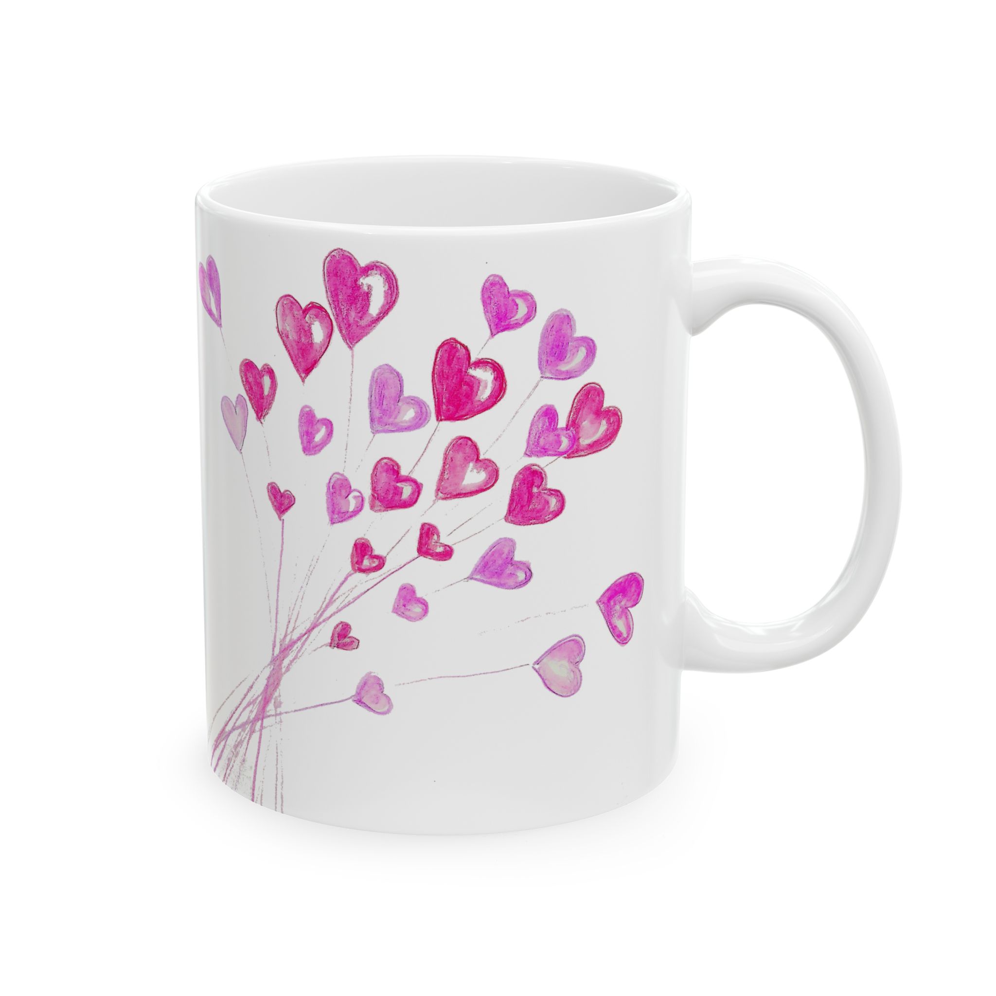 Bouquet of Hearts Coffee Mug (2 sizes) - Image 2