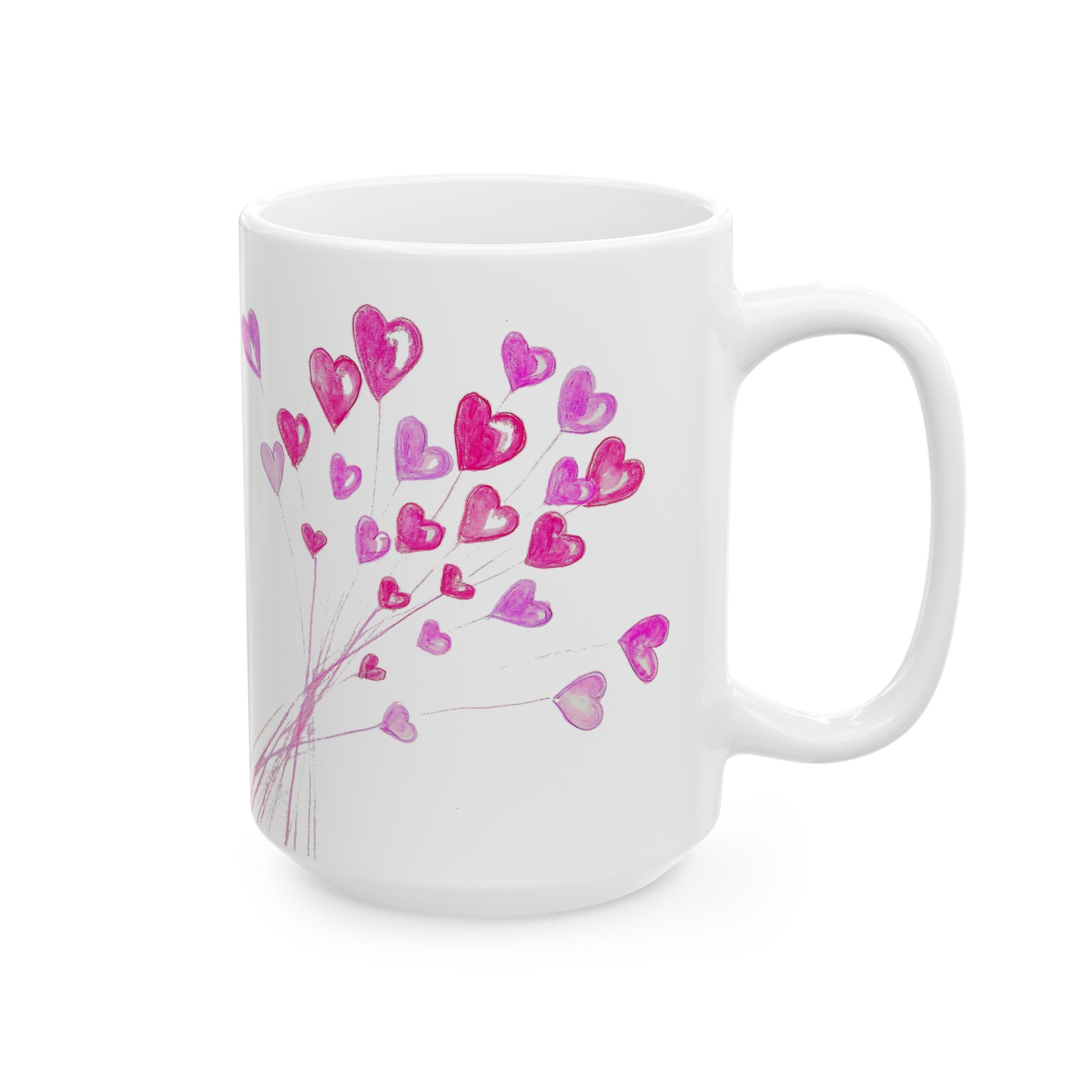 Bouquet of Hearts Coffee Mug (2 sizes) - Image 4