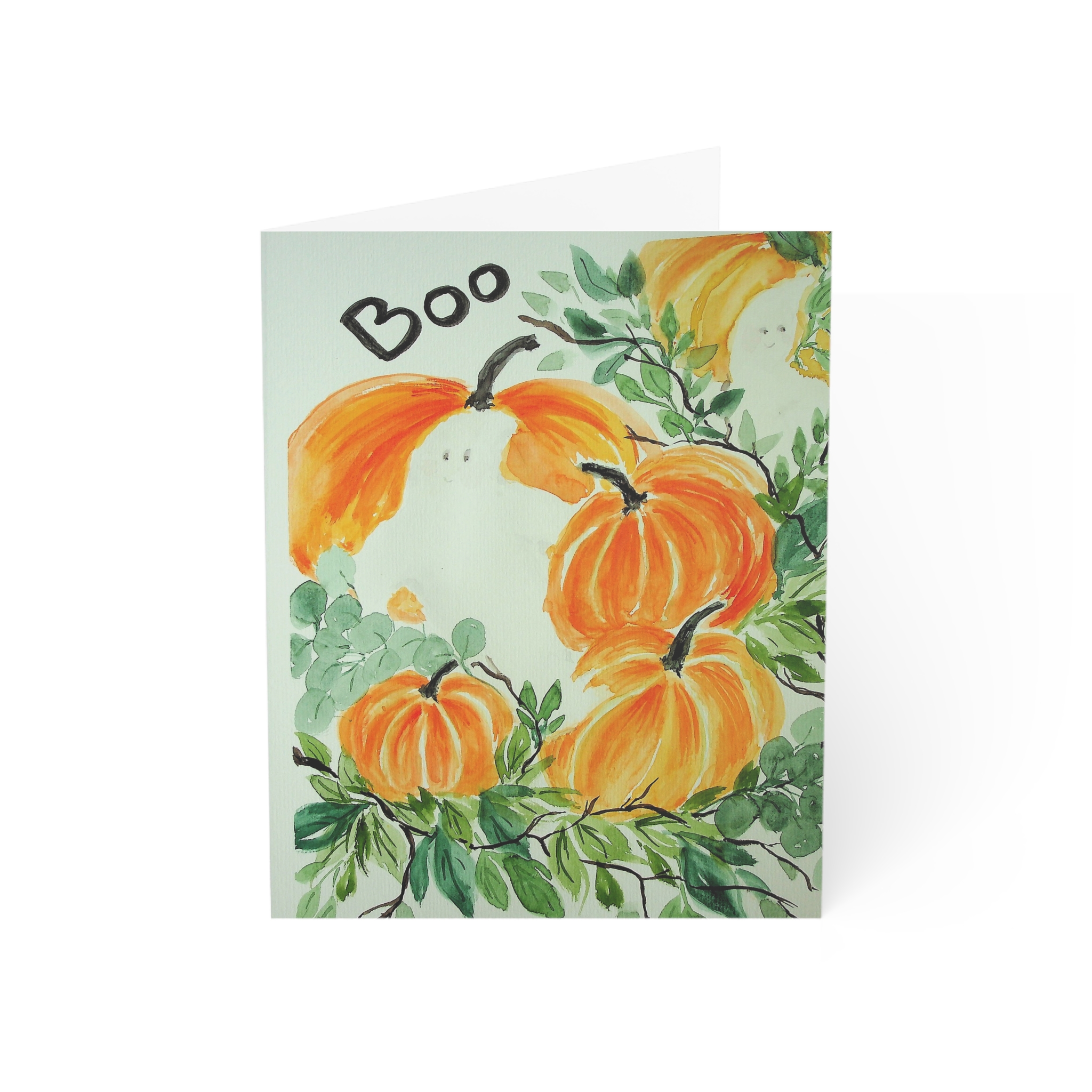 Whimsical Halloween Greeting Cards - Boo Pumpkin Collection | Fall, Thanksgiving, Autumn Decor, Handwritten Notes, Unique Card Set - Image 5